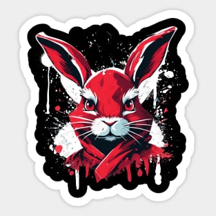 Master Rabbit Vektor Sticker